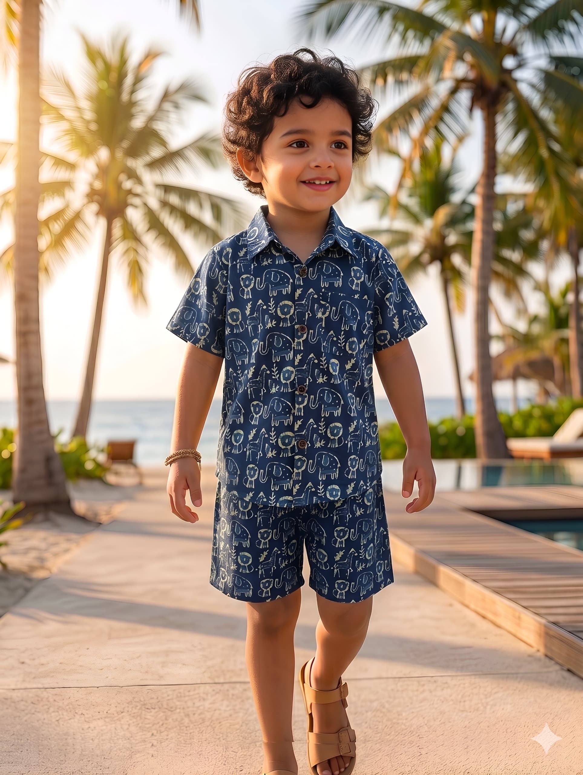 Safari Print Cotton Co-ord Set