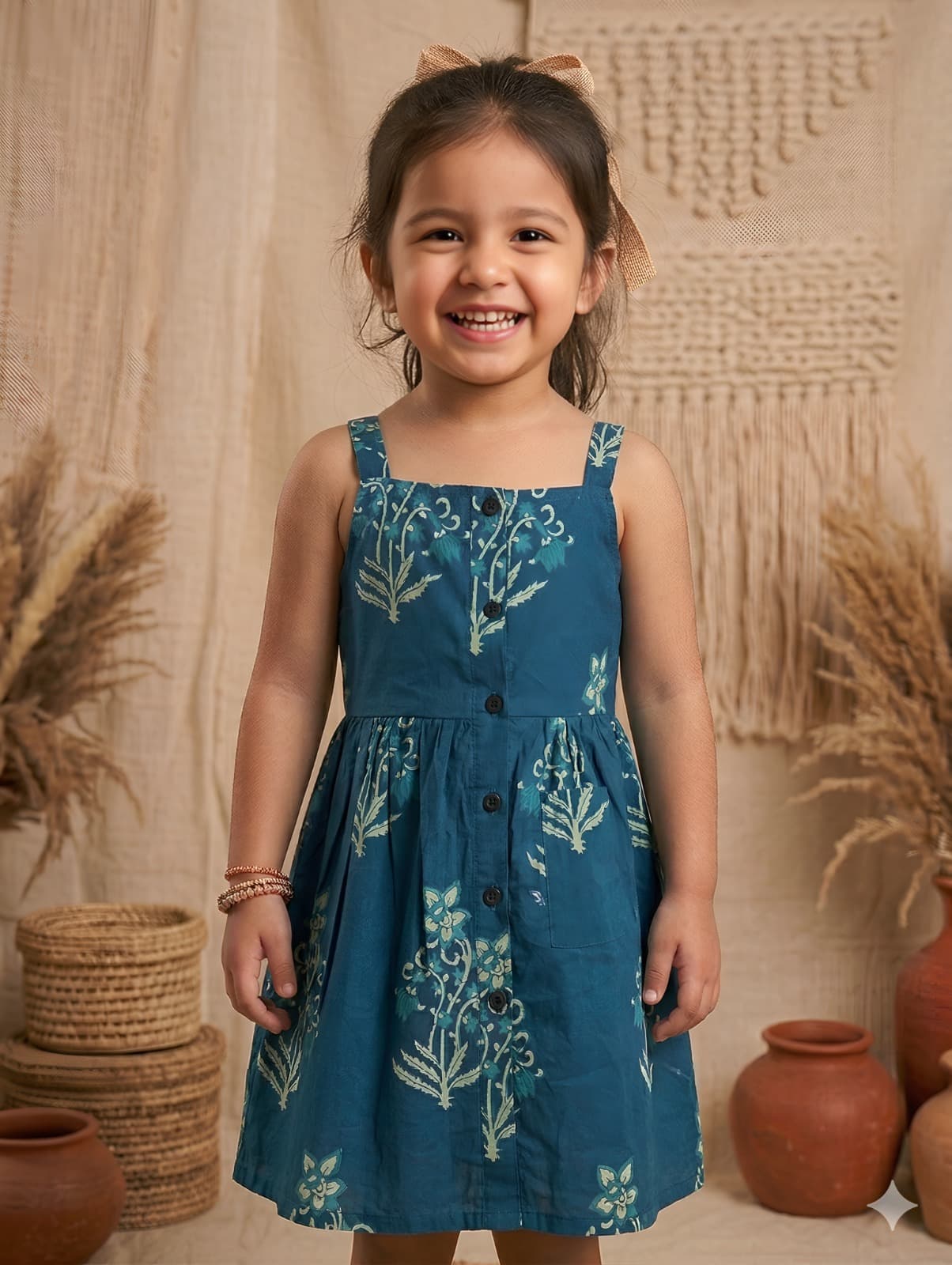 Premium Cotton Printed Dress for Girls