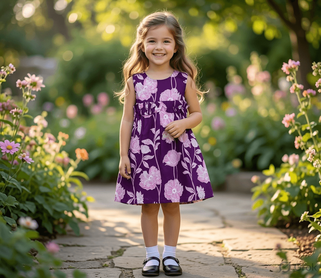 Girls Floral Cotton Frock β Premium Everyday Wear